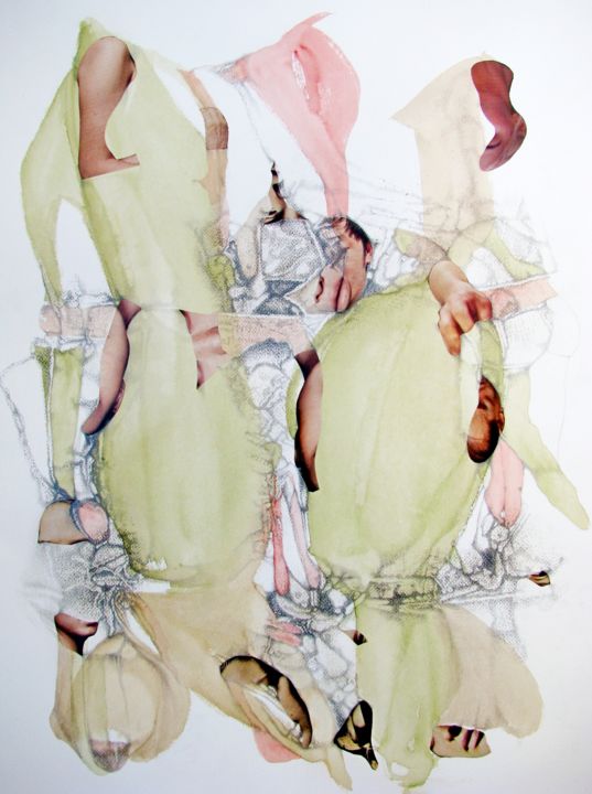 Dibujo titulada "Métamorphoses 2" por Chantal Tichit, Obra de arte original, Lápiz