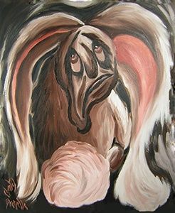 Peinture intitulée "Lapin joue tombante" par Chantal Brunelle, Œuvre d'art originale, Huile