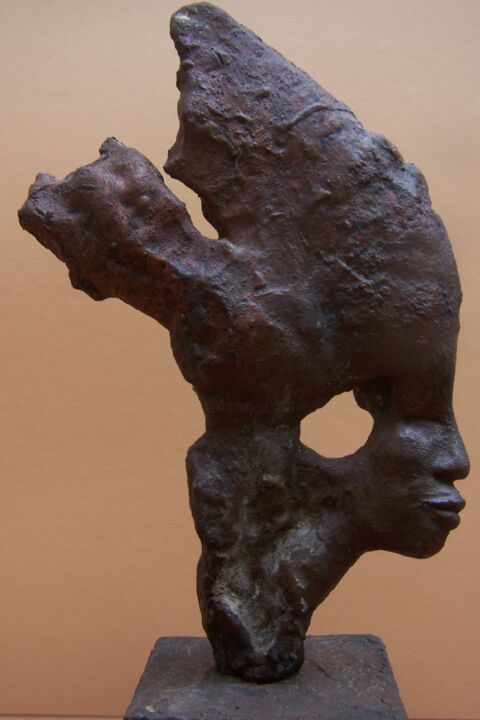 Sculpture intitulée "Wisdom" par Chantalle Smeets, Œuvre d'art originale, Bronze