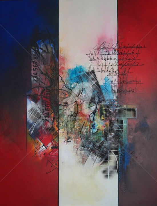 Peinture intitulée "Between us.jpg" par Chantal Myrtil, Œuvre d'art originale, Acrylique