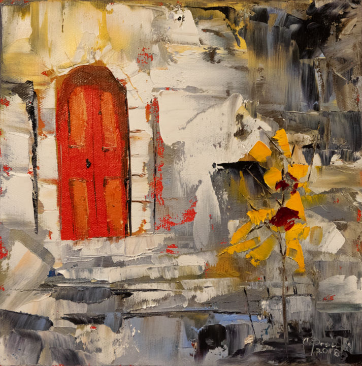 Peinture intitulée "Lueurs d'automne" par Chantal Proulx, Œuvre d'art originale, Huile