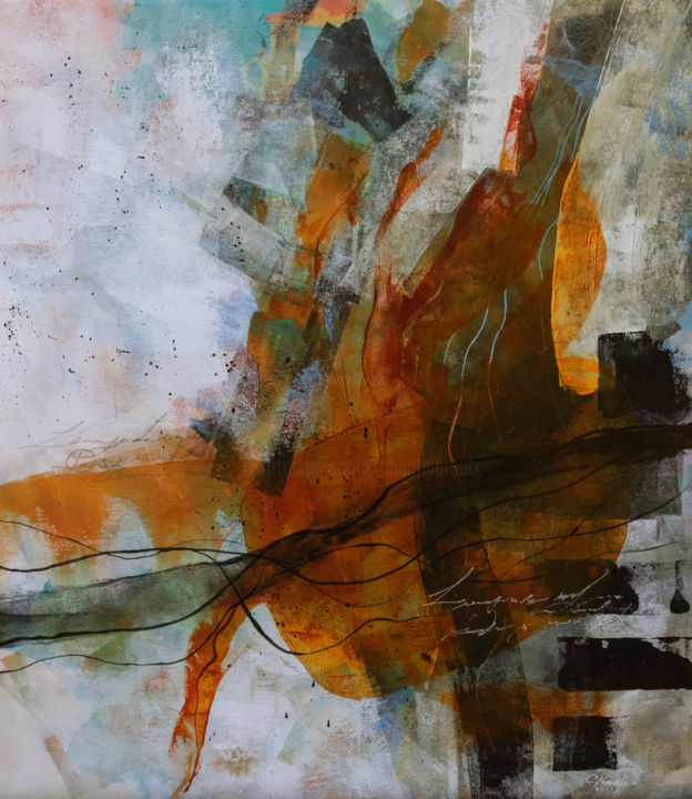 Peinture intitulée "Iceberg" par Chantal Proulx, Œuvre d'art originale, Acrylique Monté sur Châssis