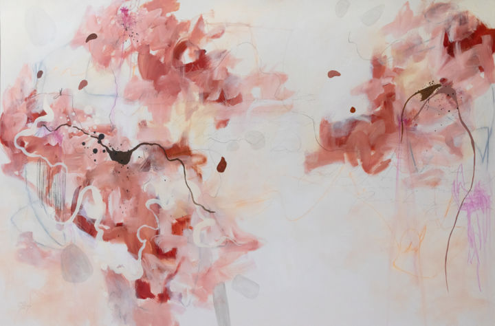 Peinture intitulée "Odeurs fragiles" par Chantal Proulx, Œuvre d'art originale, Acrylique