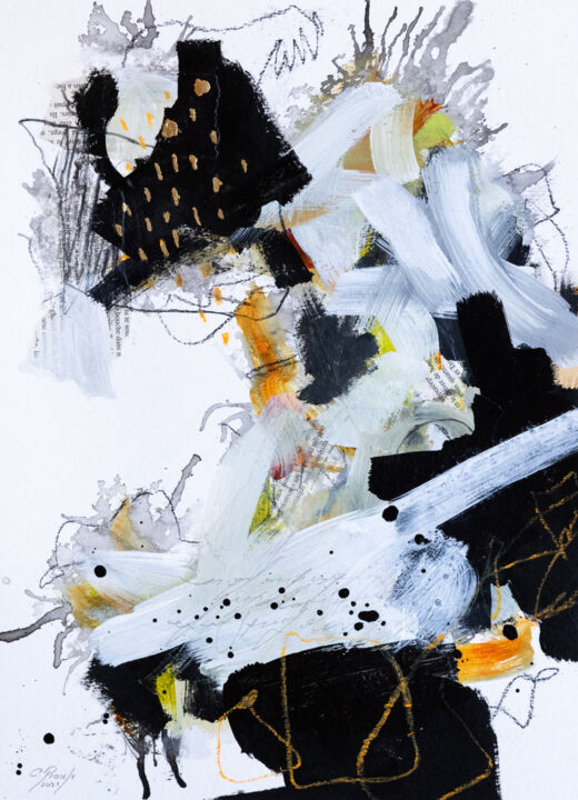 Картина под названием "Imperceptible fragi…" - Chantal Proulx, Подлинное произведение искусства, Акрил