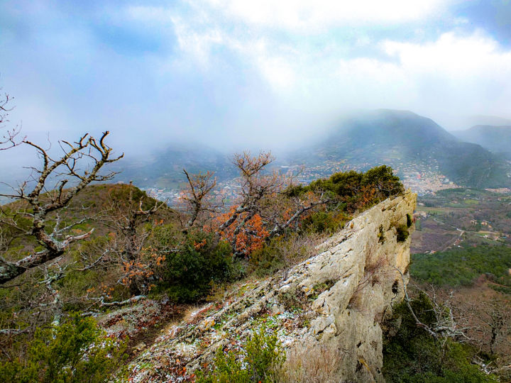 摄影 标题为“Vue sur Nyons, Drôm…” 由Josić Photographie, 原创艺术品, 操纵摄影