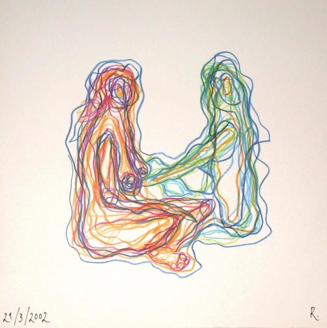 Drawing titled "Sans titre" by Roland Le Chapelier, Original Artwork, Other