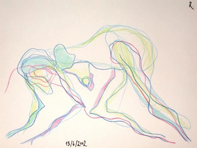 Drawing titled "Sans titre" by Roland Le Chapelier, Original Artwork, Other