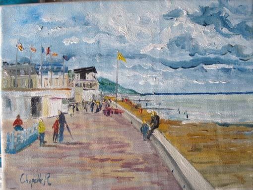 Peinture intitulée "Villers sur mer 1" par Rémi Chapelle, Œuvre d'art originale