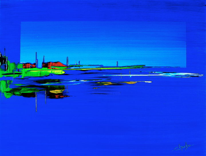 Painting titled "petit-port-sale-toi…" by Charbo, Original Artwork