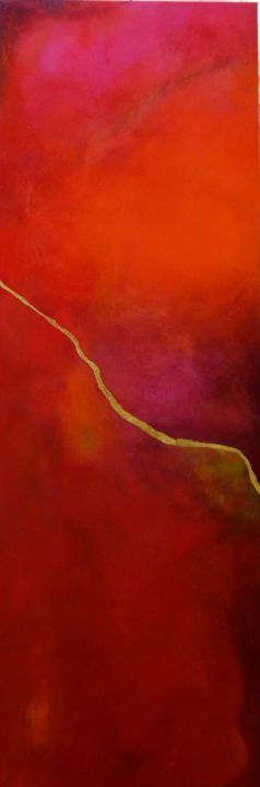 Pittura intitolato "Crack" da Charlene Wooden, Opera d'arte originale, Olio