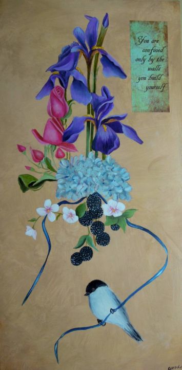 Painting titled "Spring" by Charlene Wooden, Original Artwork, Oil