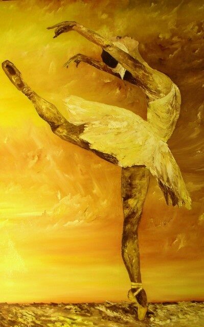 Painting titled "Syvie Guilhem Danse…" by Charles Peñalba, Original Artwork