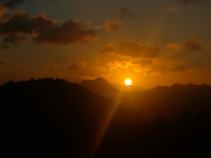 Photographie intitulée "La puesta del sol 5" par Charles Rierny, Œuvre d'art originale, Photographie non manipulée