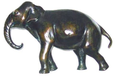 Sculpture titled "éléphant d'Asie" by Charles Favard, Original Artwork