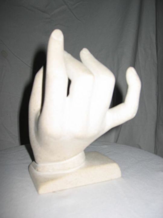 Sculpture intitulée "Main" par Charles Favard, Œuvre d'art originale, Pierre