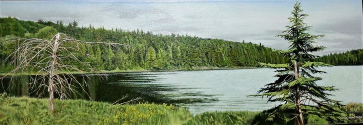 Peinture intitulée "Algonquin Park in t…" par Chul Hong Park, Œuvre d'art originale, Acrylique