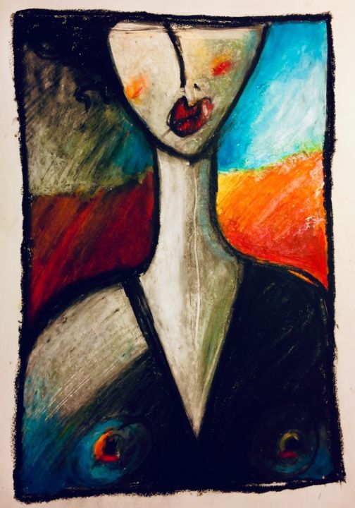 Peinture intitulée "Pensées" par Philippe Charlet, Œuvre d'art originale,