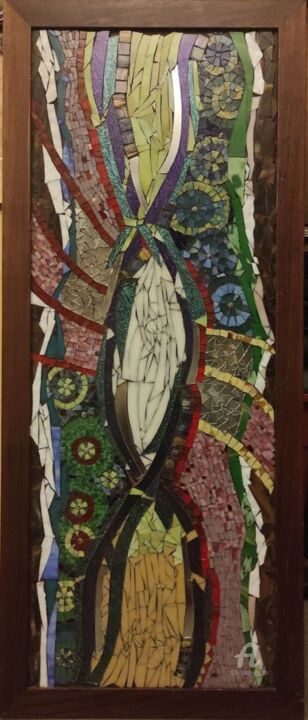 Pittura intitolato "Dna" da Charlotte Lenssen, Opera d'arte originale, Mosaico
