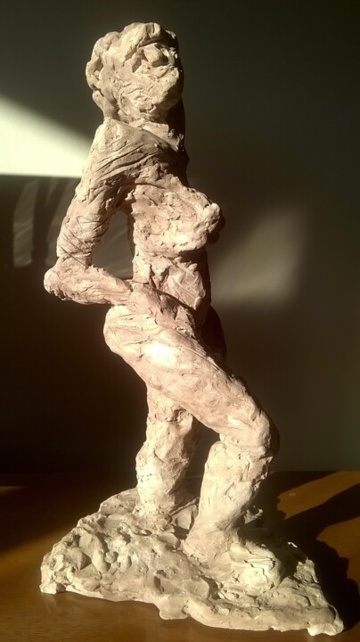 Sculptuur getiteld "Maleva" door Chary Hilu, Origineel Kunstwerk, Keramiek
