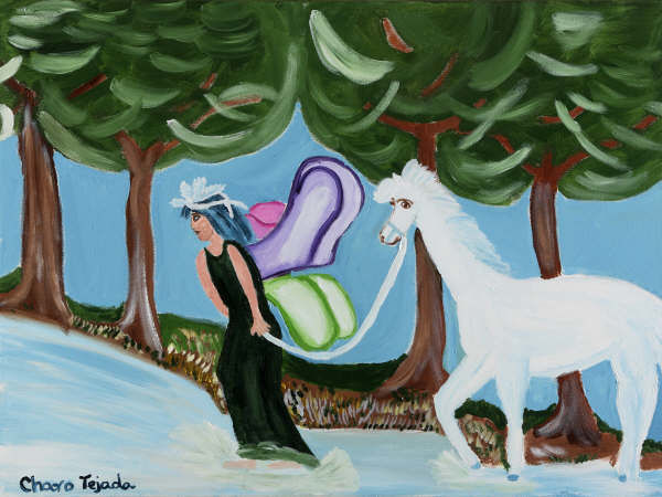 Pintura titulada "De" por Charo Tejada, Obra de arte original,