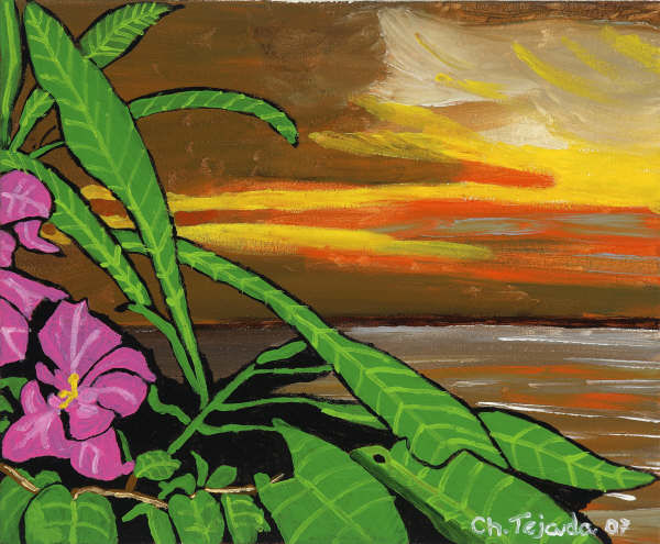 Pintura titulada "Buganvill" por Charo Tejada, Obra de arte original,