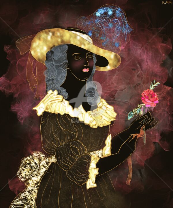 Digital Arts titled "Maria Antonia" by Elodie Guillet, Original Artwork, 2D Digital Work