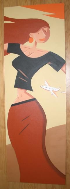 Painting titled "avion.jpg" by Philippe Chauvet, Original Artwork