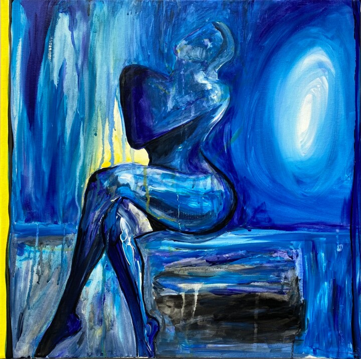 Painting titled "desolate" by Chenny, Original Artwork, Acrylic