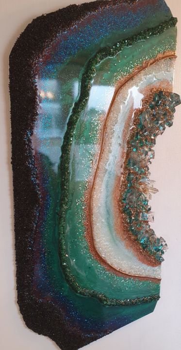 Design intitulée "Agate" par Cherine Daif, Œuvre d'art originale, Meuble