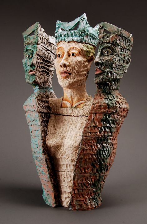 Sculpture titled "Chrysalis" by Cheryl Tall, Original Artwork, Ceramics