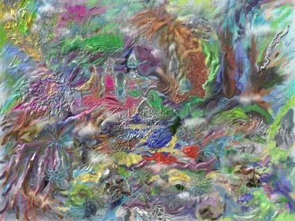 Digital Arts με τίτλο "The Tsunami" από Richard Raveen Chester, Αυθεντικά έργα τέχνης, Ψηφιακή ζωγραφική