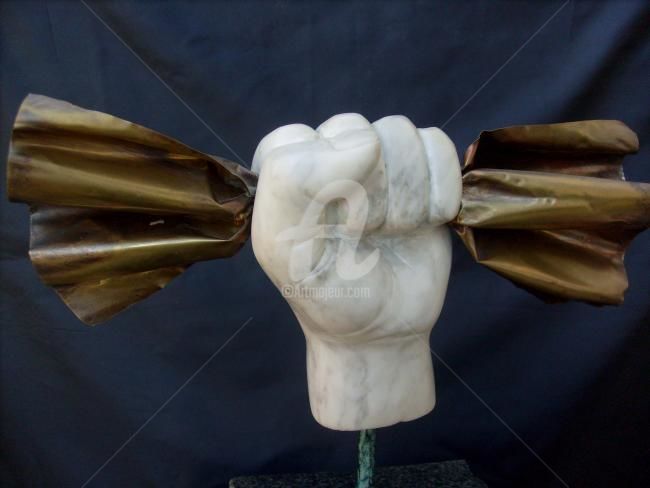 Scultura intitolato "la revolte" da Janpi. R, Opera d'arte originale, Altro