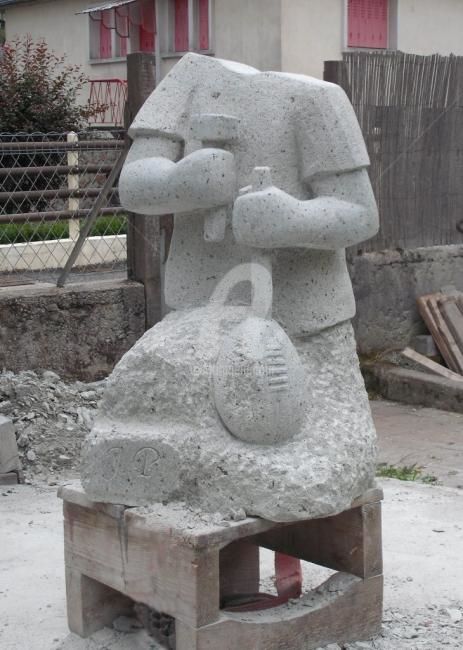 Rzeźba zatytułowany „Le TAILLEUR” autorstwa Janpi. R, Oryginalna praca, Kamień