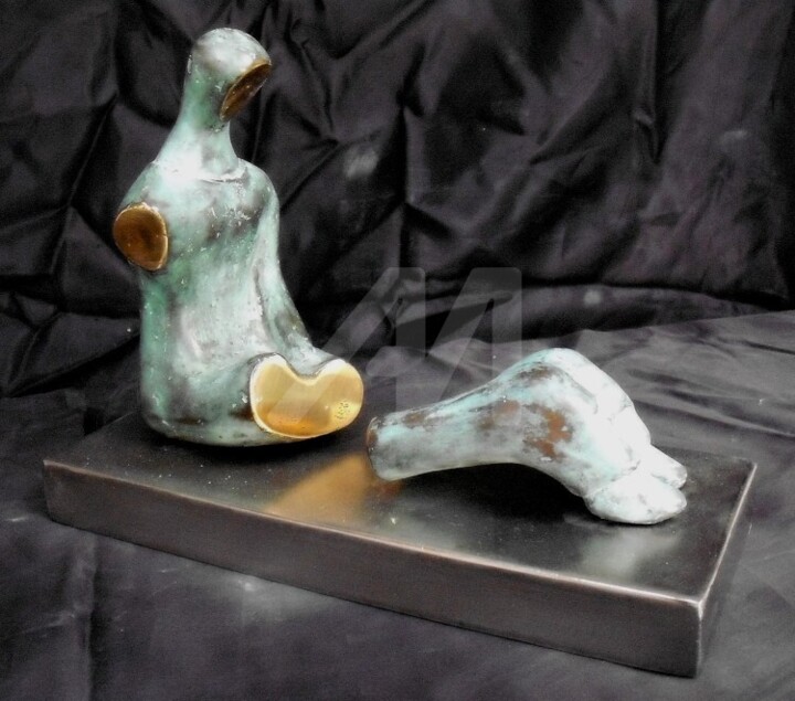 Sculpture titled "ELONGATION" by Janpi. R, Original Art,