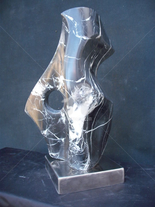 Sculpture titled "serie noire n"2" by Janpi. R, Original Artwork