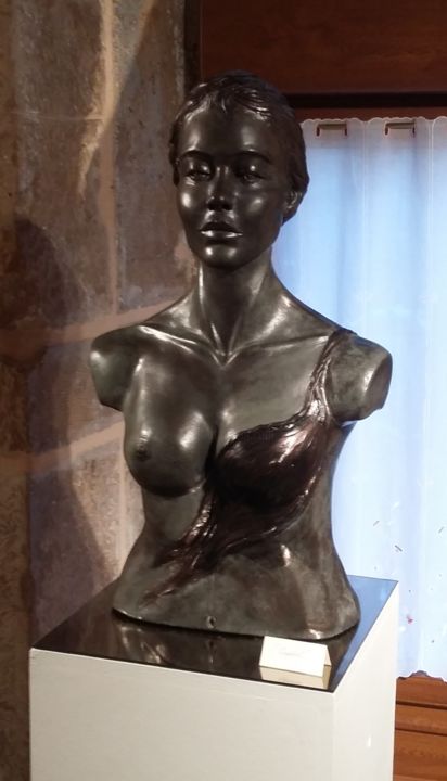 Sculptuur getiteld "" Crystal "" door Véronique Chevalier, Origineel Kunstwerk, Gips