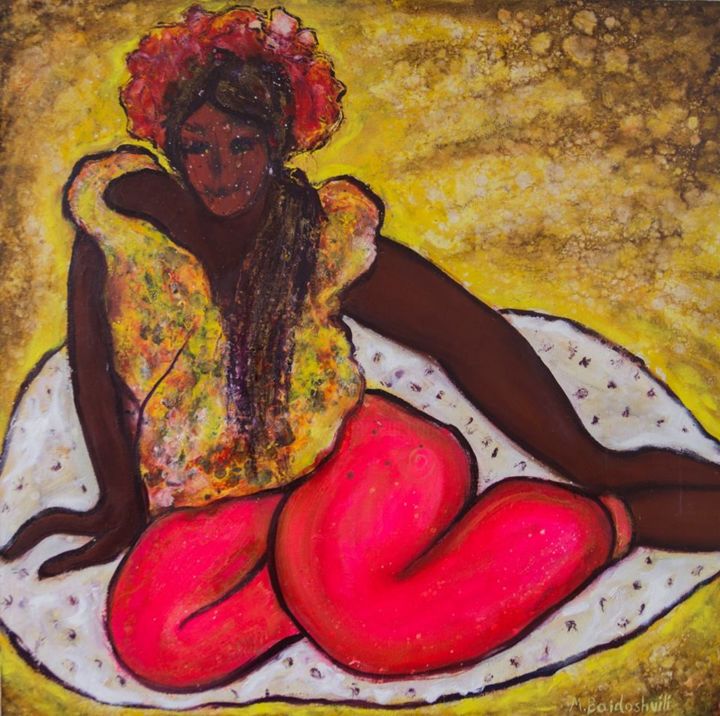 Painting titled "women" by Mariami, Original Artwork, Oil