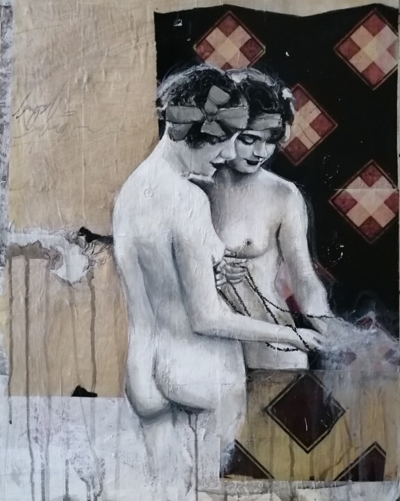 Schilderij getiteld "ANIMA FRAGILE" door Chiara Napolitano, Origineel Kunstwerk, Acryl