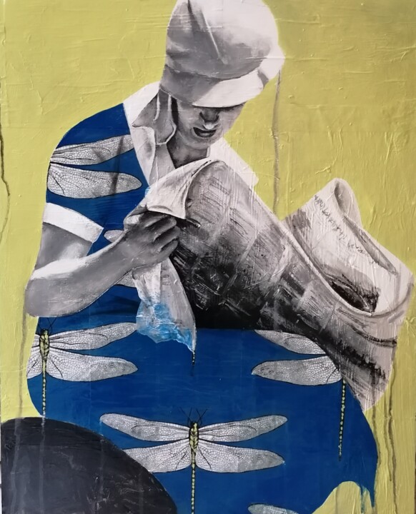 Картина под названием "TEMPO PER ME" - Chiara Napolitano, Подлинное произведение искусства, Акрил