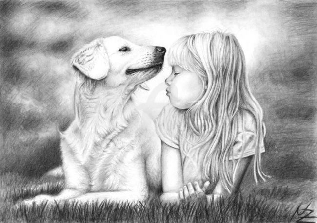 Pintura titulada "Friends" por Arts & Dogs, Obra de arte original, Oleo