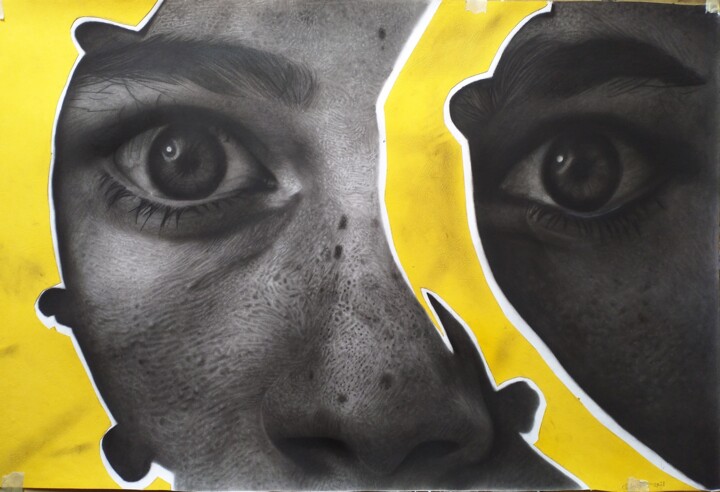 Drawing titled "Meaning behind ever…" by Chidi Chibueze, Original Artwork, Charcoal