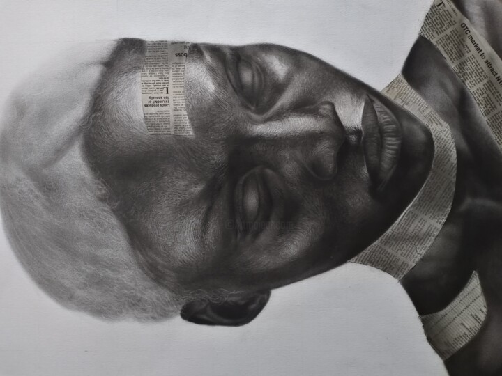 Rysunek zatytułowany „Essence” autorstwa Chidi Chibueze, Oryginalna praca, Ołówek