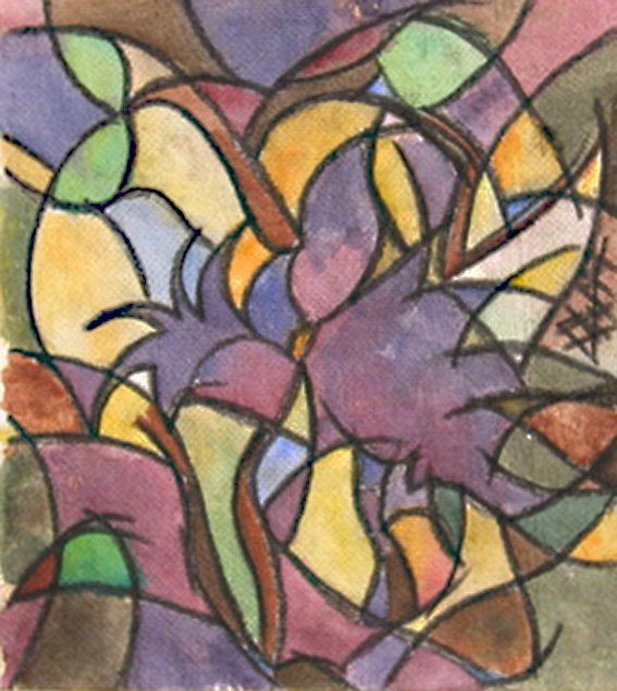 Peinture intitulée "L'orchidée" par Sonja Chiffot, Œuvre d'art originale,