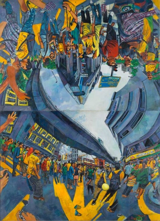 Pintura intitulada "Bersih 3.0.Shown in…" por Chin Kong Yee, Obras de arte originais