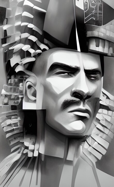 Digital Arts titled "Samurai King" by China Alicia Rivera, Original Artwork, Digital Painting