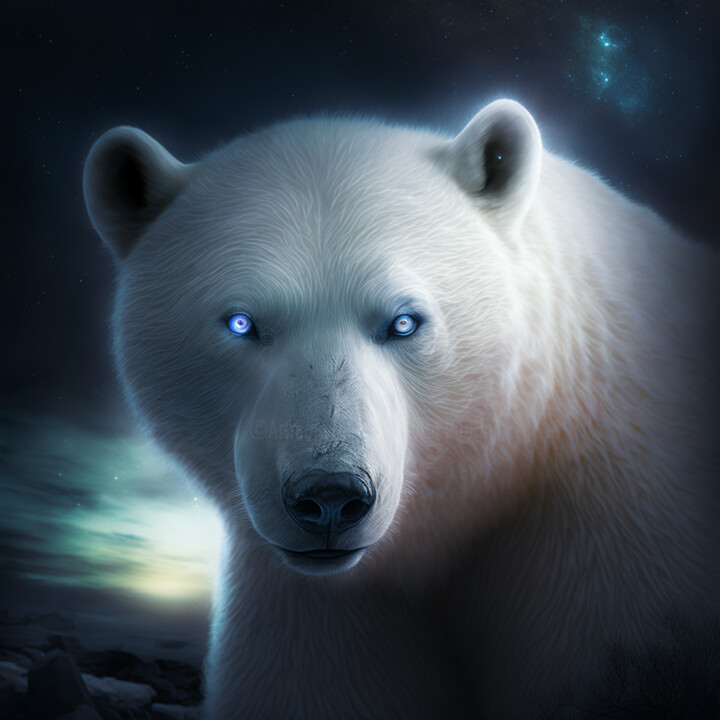 Digital Arts titled "Bear (1)" by China Alicia Rivera, Original Artwork, AI generated image