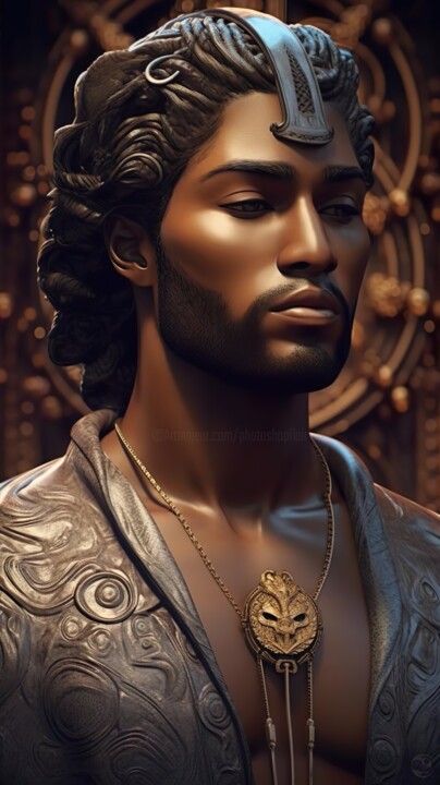 Digital Arts titled "King Henry" by China Alicia Rivera, Original Artwork, Digital Painting