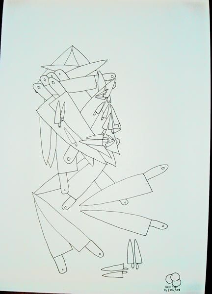 Drawing titled "ser en el ahora" by Chinoloco, Original Artwork
