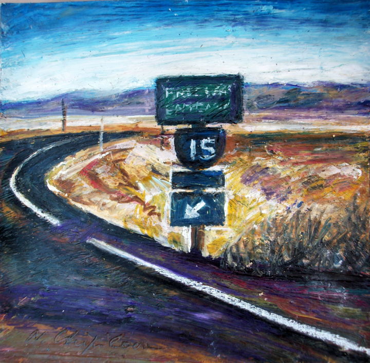 Pintura titulada "Free way" por Atelier   N N  : Original Art Prints By , Obra de arte original, Acrílico