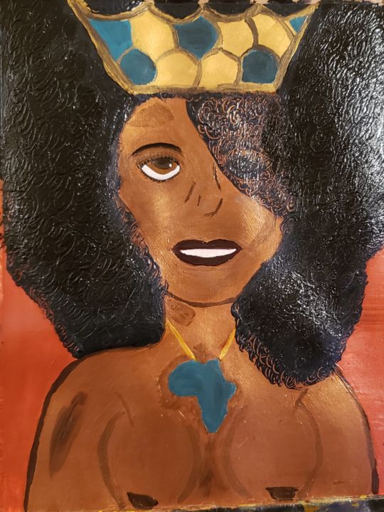 Painting titled "Royal Skin" by Chiquita Thomas-Benson, Original Artwork, Acrylic